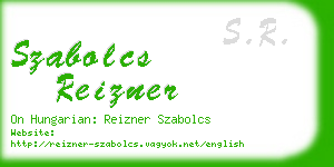 szabolcs reizner business card